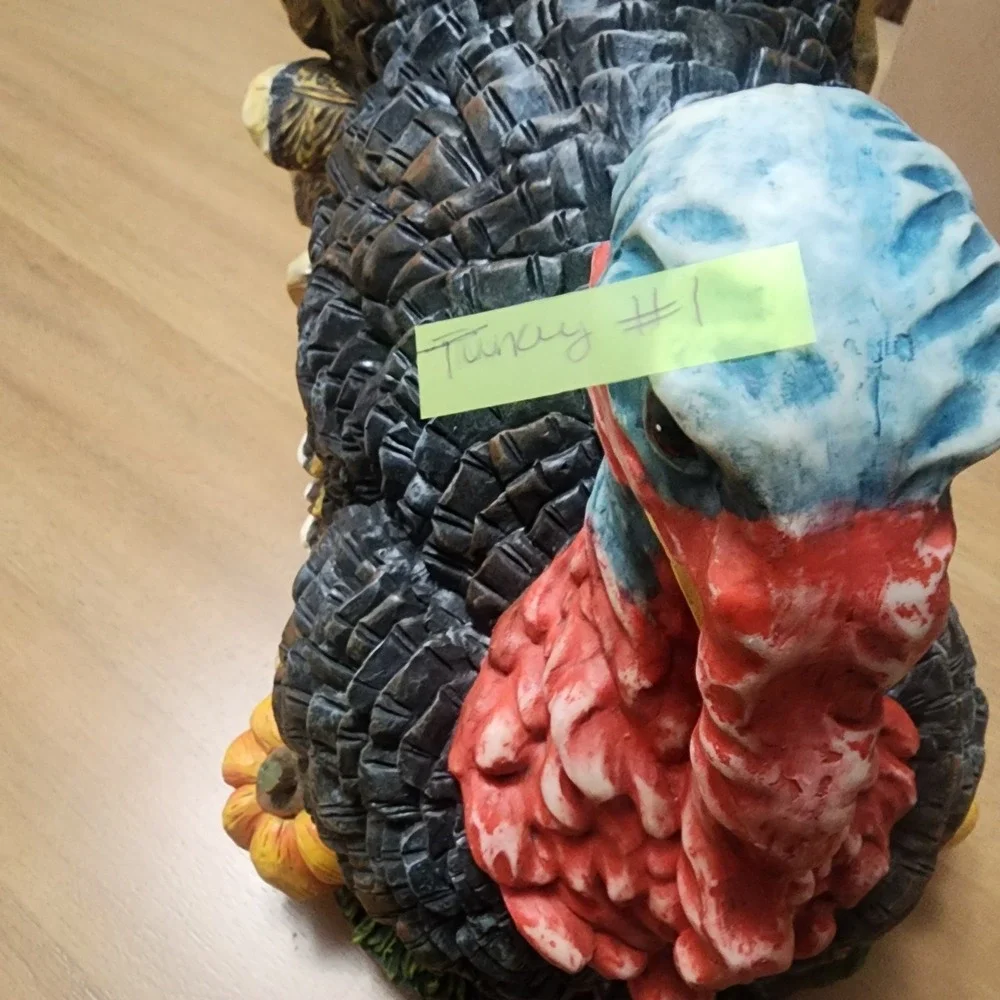 Design Toscana Tom The Turkey Resin Statue 15.5  Large Scale Fall Decor